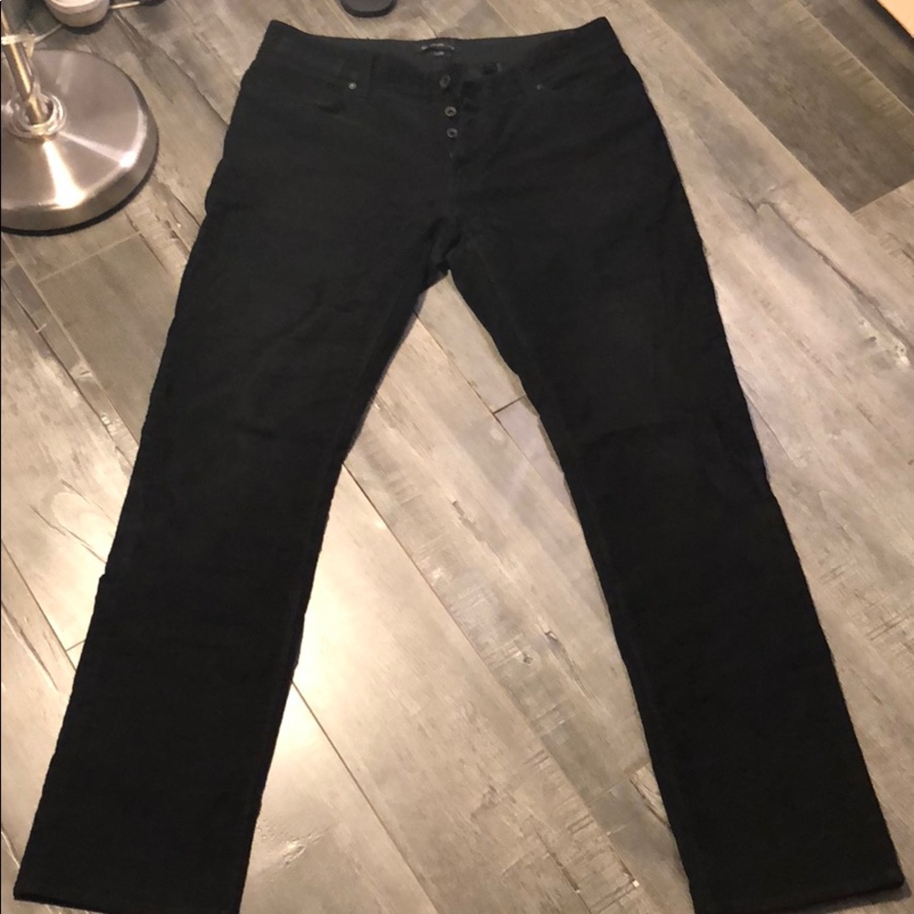 John Varvatos USA LUXE black corduroy pants